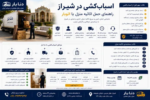 اسباب‌کشی و حمل اثاثیه منزل در شیراز