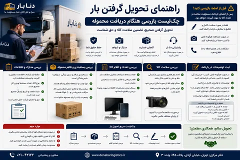 چک‌لیست تحویل گرفتن بار