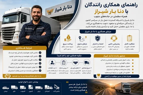 همکاری رانندگان با دنا بار